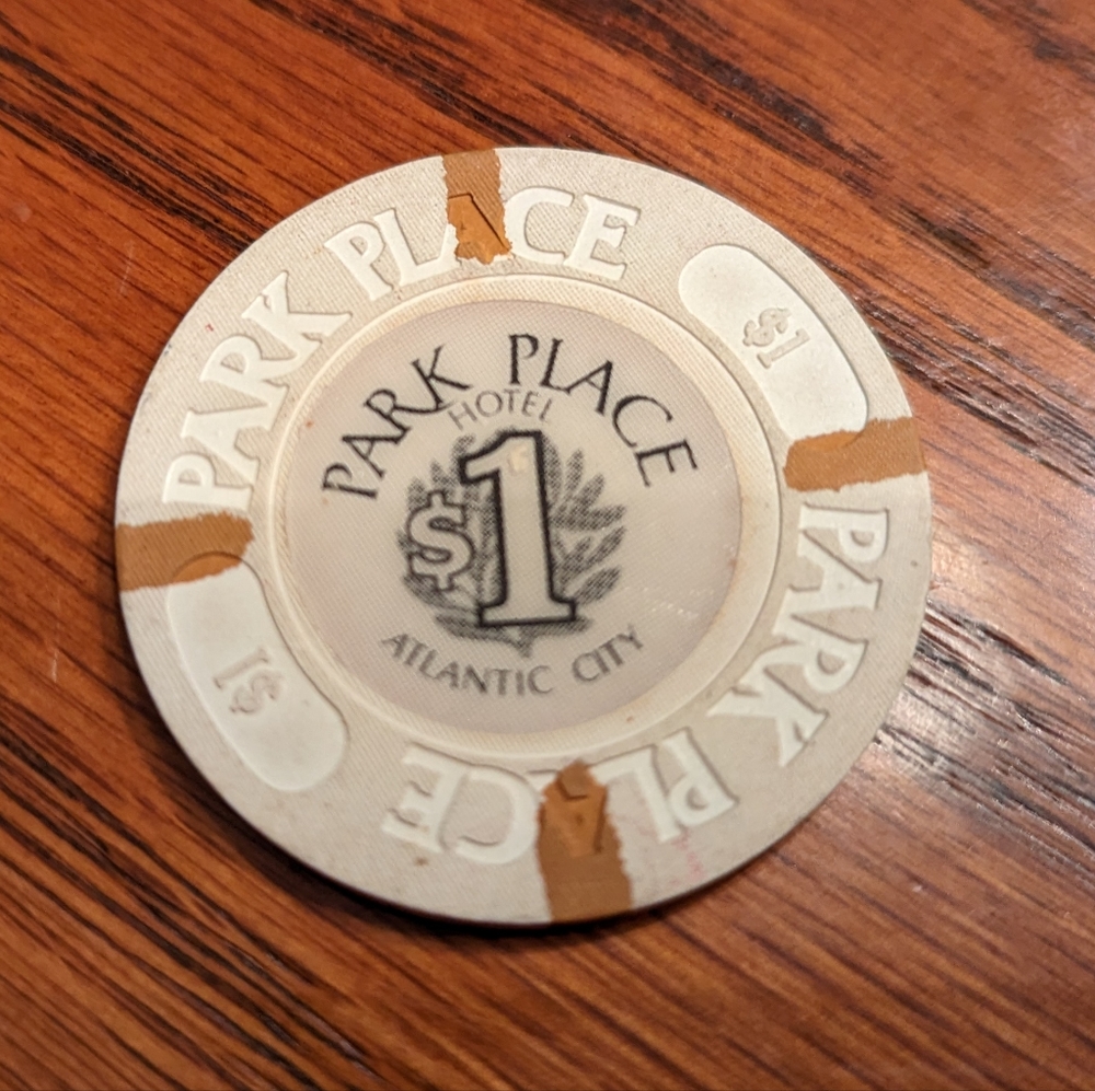 Park Place Casino $1 Casino Chip Atlantic City New Jersey NJ